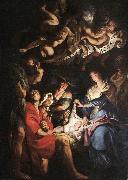 RUBENS, Pieter Pauwel Adoration of the Shepherds af oil painting reproduction